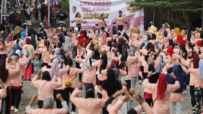 Relawan dan Ribuan Emak-Emak di Banten Ingin Ganjar Jadi Presiden, Ini Alasannya