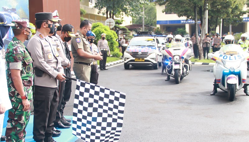 Operasi Patuh Semeru 2022, Kapolda Jatim Lepas 52 Mobil Incar Patroli 