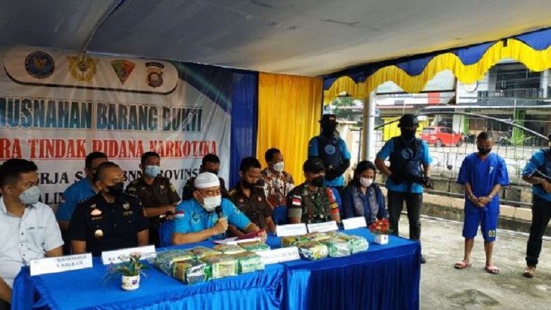 BNNP Kalbar Musnahkan Sabu 13 Kg, Hasil Tangkapan Satgas TNI di Bengkayang