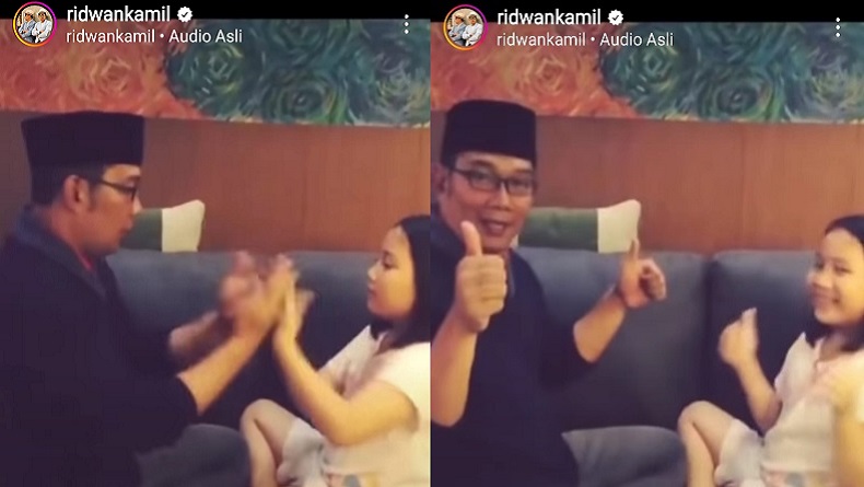 Unggah Video Momen Bersama Zara, Ridwan Kamil Beri Nasihat kepada Para Orang Tua