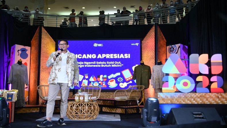 Gelar AKI 2022 di Tasikmalaya, Sandiaga Uno Dorong UMKM dan Ekonomi Kreatif Mendunia