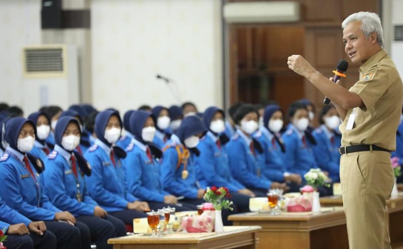 Ganjar ke Siswa Taruna Nusantara: Ingat Tujuanmu Tak Tercapai kalau Kamu Diganggu