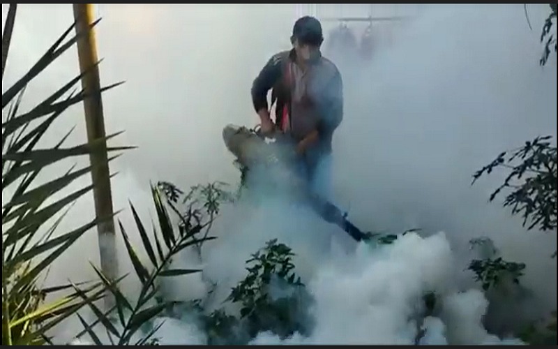 Antisipasi DBD, Ratusan Rumah Warga Muara Enim Difogging