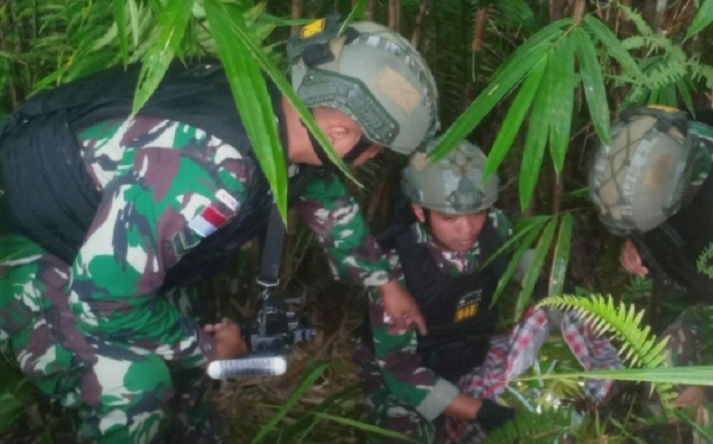 TNI Gagalkan Penyelundupan Sabu di Perbatasan Negara, Pelaku Kabur ke Wilayah Malaysia