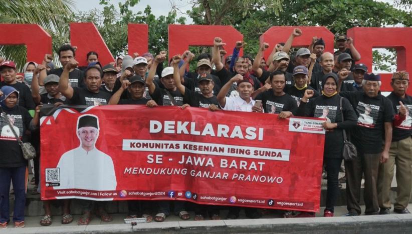 Komunitas Kesenian Ibing Sunda Se-Jabar Deklarasi Dukung Ganjar Pranowo