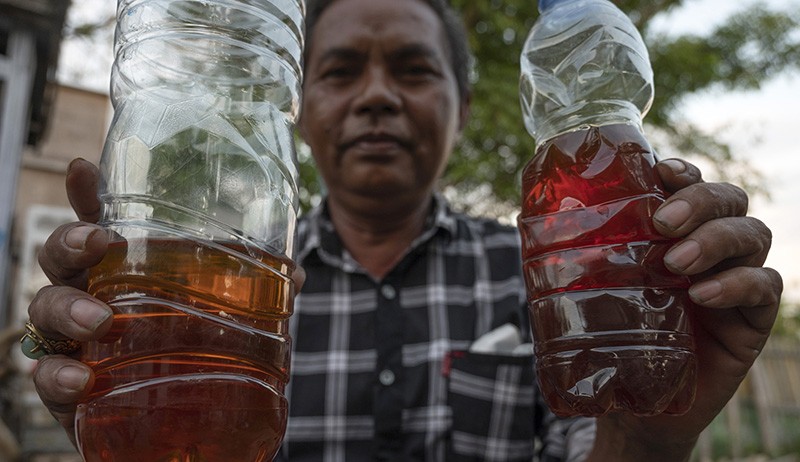 Penampakan BBM Jenis Minyak Tanah hingga Solar Terbuat dari Sampah Plastik - Bagian 1