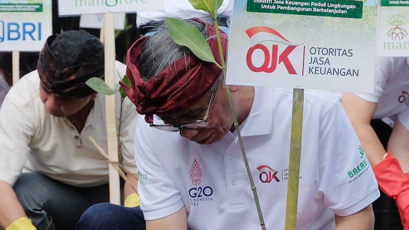 Dukung Ekonomi Hijau Berkelanjutan, OJK Tanam 20.000 Mangrove di Bali - Bagian 3