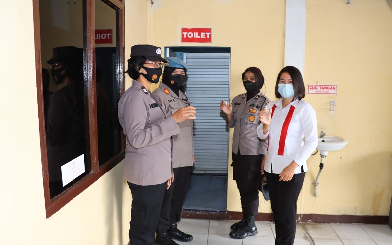 Usai Apel Pagi, Polwan dan Perwira Polres Pematangsiantar Mendadak Dites Urine