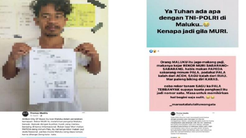 Hujat TNI-Polri di Medsos, Pemuda asal Amahai Ditangkap