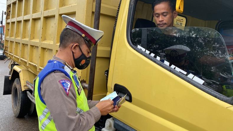 Operasi Patuh, Satlantas Polres Bangka Barat Jaring Ratusan Kendaraan