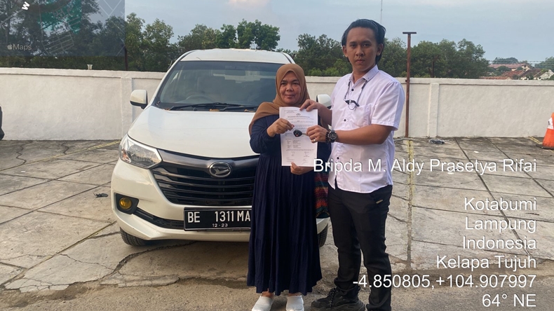 Mobilnya kembali Usai Digelapkan, Korban Curanmor: Terima Kasih Polres Lampung Utara