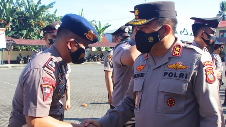 138 Personel Polda Sulut Naik Pangkat Jelang Hari Bhayangkara ke-76