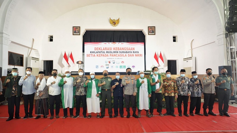 Jemaah Khilafatul Muslimin Surabaya Raya Ikrar Setia terhadap Pancasila dan NKRI
