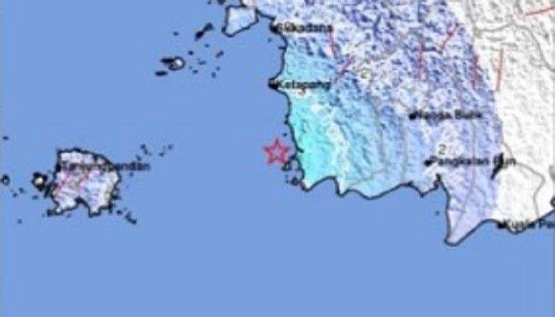 Gempa Terkini M 5.0 Guncang Ketapang Kalbar