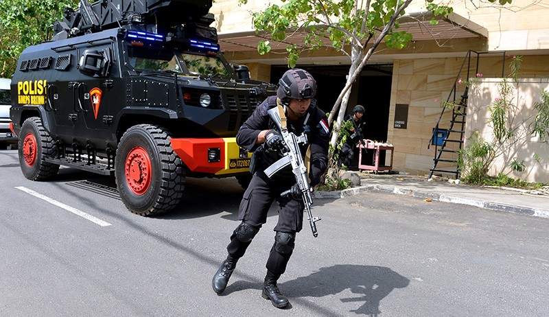 Simulasi Pengamanan Forum Pertemuan Menteri Luar Negeri Anggota G20 di Bali - Bagian 3