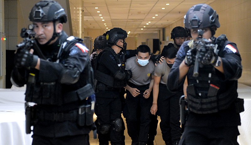 Simulasi Pengamanan Forum Pertemuan Menteri Luar Negeri Anggota G20 di Bali - Bagian 1