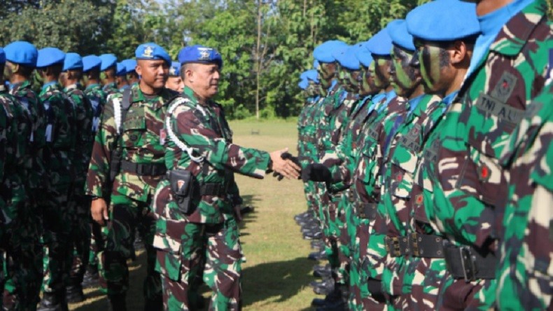 Danpuspom TNI AU Pimpin Tradisi Pembaretan Siswa Sejursarta Pomau Angkatan ke-53