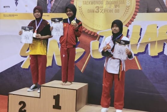 Kejurnas Taekwondo, 3  Atlet Hulu Sungai Utara Raih 4 Medali