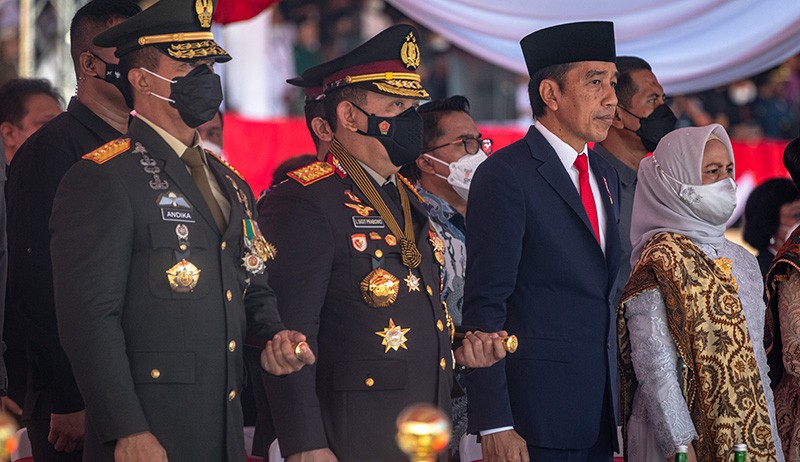 Presiden Jokowi Hadiri HUT ke-76 Bhayangkara di Kampus Akpol Semarang - Bagian 3