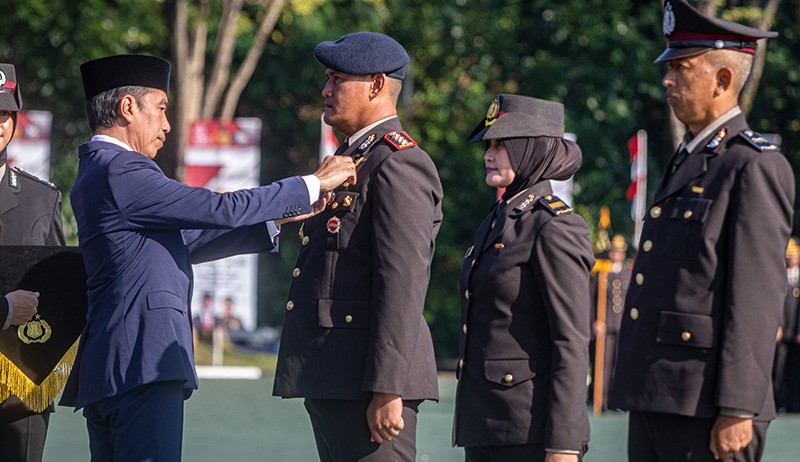 Presiden Jokowi Hadiri HUT ke-76 Bhayangkara di Kampus Akpol Semarang - Bagian 2