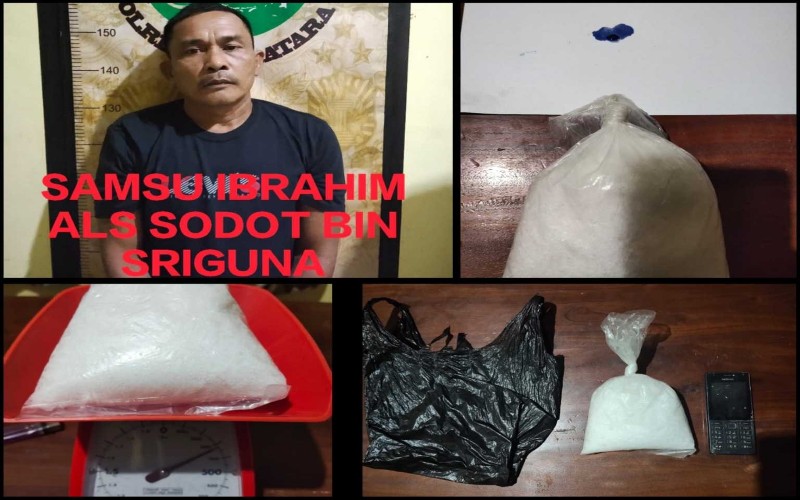 Polisi Tangkap Pengedar Narkoba di Jalinsum, 3 Ons Sabu Disita
