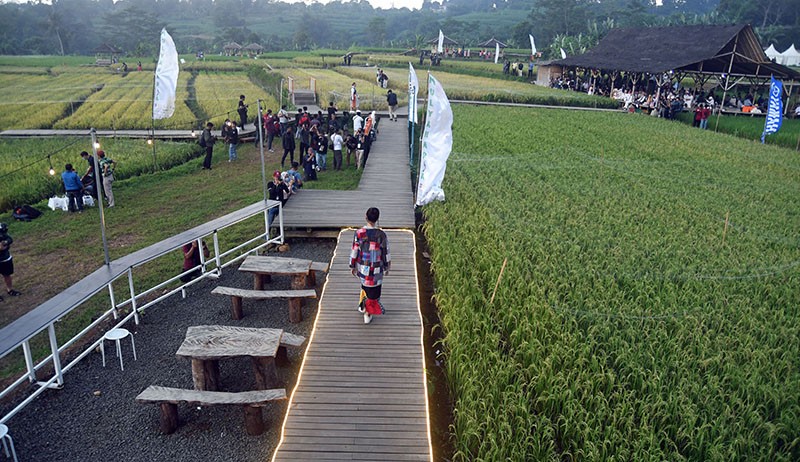 Peragaan Busana di Tengah Sawah Karya Desainer Kota Bogor - Bagian 3
