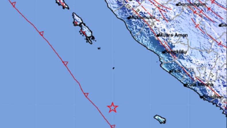 Gempa Magnitudo 5,3 Guncang Enggano Bengkulu, Berada di Kedalaman 10 Km