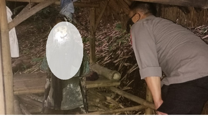 Heboh, Jasad Pria Paruh Baya sudah Jadi Tengkorak Ditemukan dalam Gubuk di Sindakerta KBB