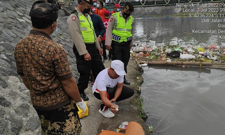 Geger Mayat Bayi di Tukad Badung Denpasar, Ditemukan Petugas Kebersihan