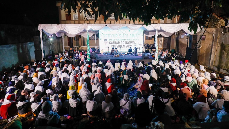 Salawat dan Doa untuk Ganjar Pranowo Menggema di Katapang Bandung