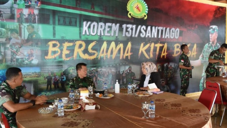 Wali Kota Kotamobagu Tatong Bara Datangi Korem 131/Santiago, Ada Apa?