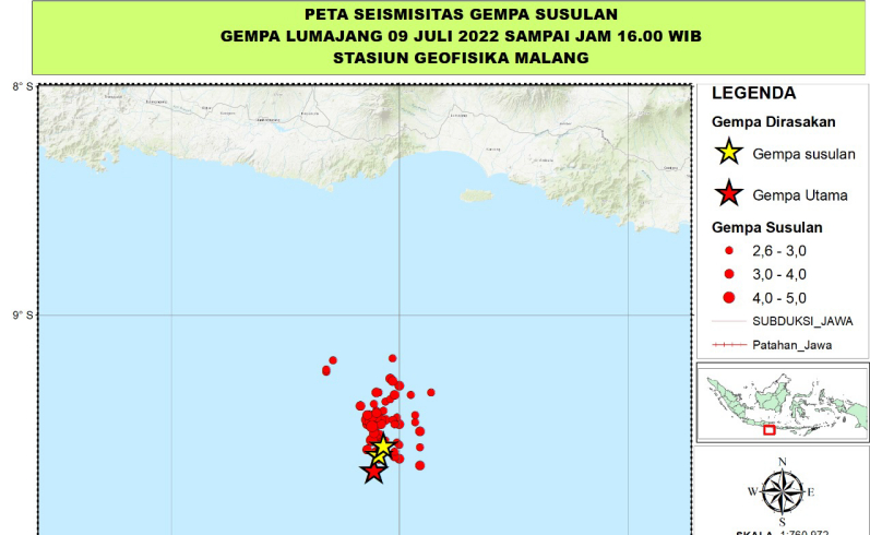 Guncangan Gempa di Malang Terjadi hingga 60 Kali, BMKG: Belum Ada Laporan Kerusakan