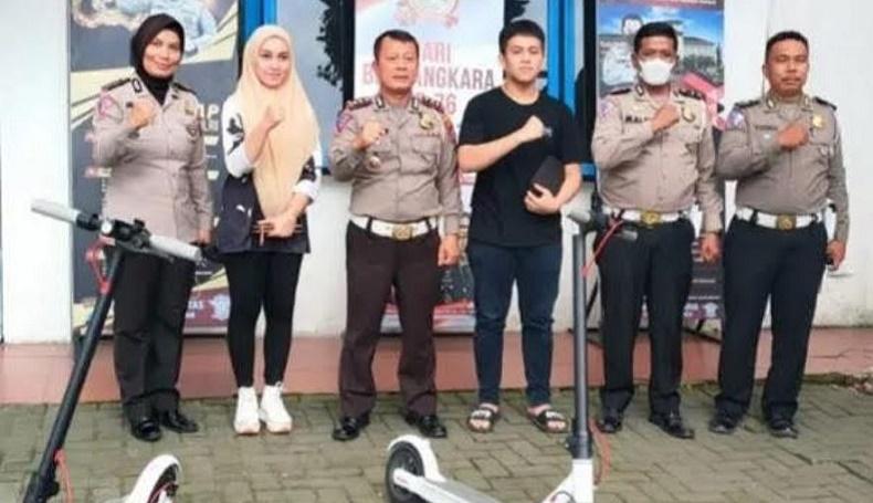 Polisi di Medan Larang Skuter Listrik di Jalanan, Meresahkan dan Bakal Dikenai Sanksi