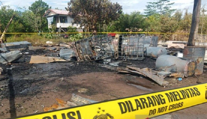 Tempat Penimbunan BBM di Palangka Raya Terbakar, 1 Orang Luka Bakar