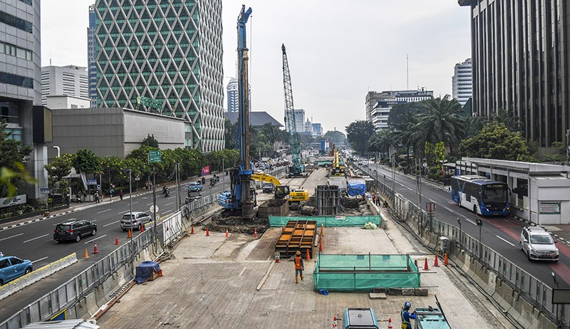 Progres Pembangunan MRT Jakarta Fase 2 Stasiun Thamrin-Monas Capai 40 Persen - Bagian 2