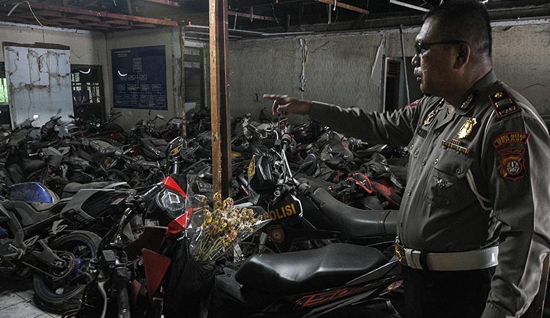 Penampakan Ribuan Motor Sitaan, Belum Diambil Pemilik dari Tahun 2004  - Bagian 3