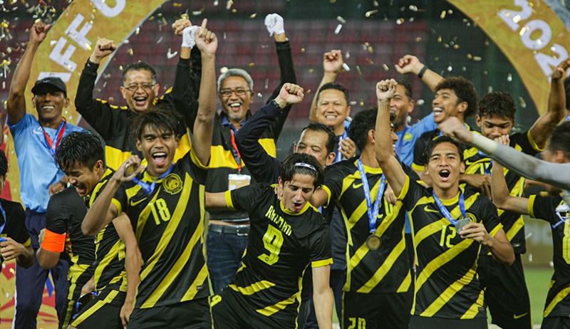 Ekspresi Kemenangan Timnas Malaysia Juara Piala AFF U-19 2022 - Bagian 2