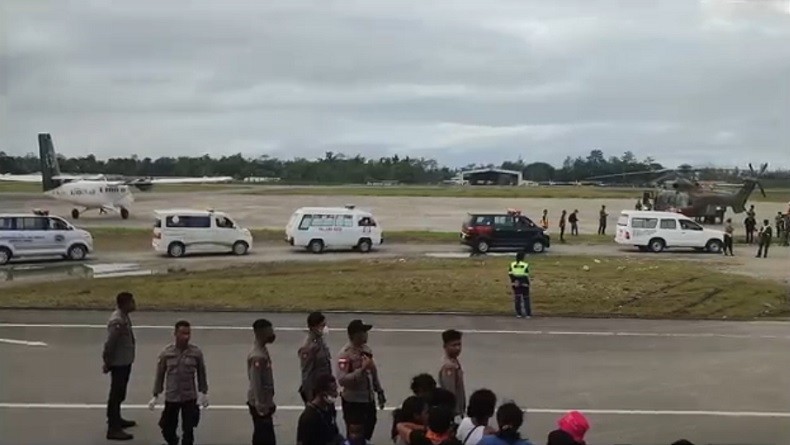 Pesawat Rimbun Air dan 3 Helikopter Dikerahkan untuk Evakuasi 11 Korban Serangan KKB Papua