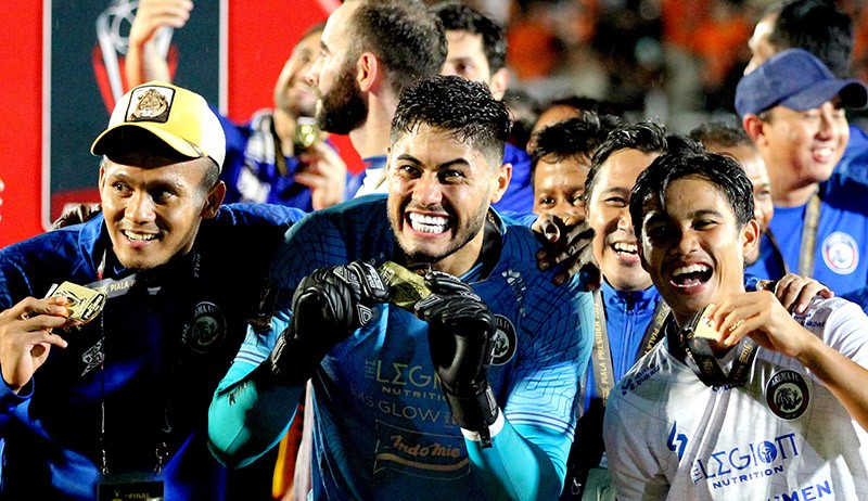 Selebrasi Pemain Arema FC Juara Piala Presiden 2022 - Bagian 2