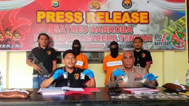 2 Karyawan Perusahaan Nikel di Halteng Ditangkap Kasus Narkoba, Ganja 24 Gram Disita