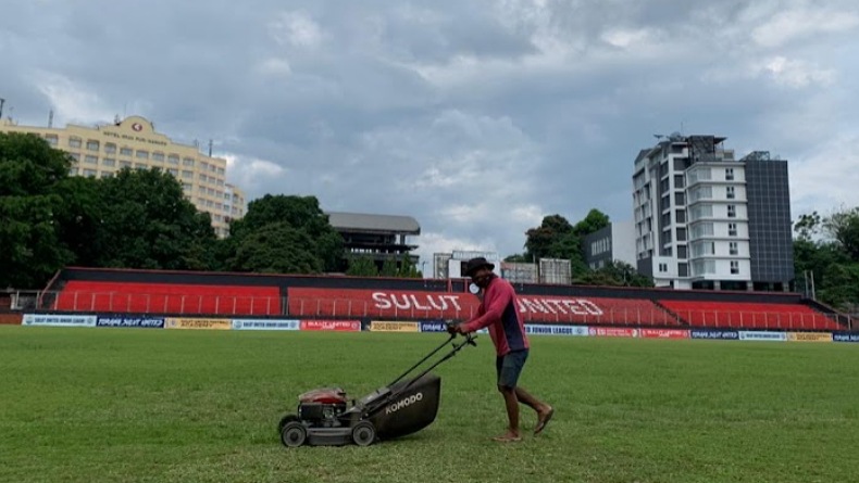 Persiapan Verifikasi Venue Liga 2, Stadion Klabat Manado Disterilkan Sementara   