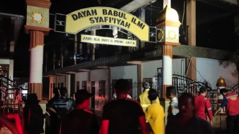 Ponpes di Pidie Jaya Terbakar, 4 Kamar Ludes Dilalap Api
