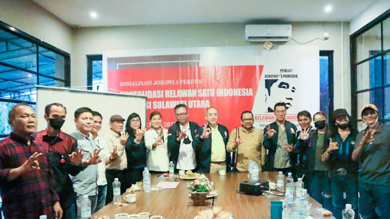 Relawan Satu Indonesia Provinsi Sulut Dukung Jokowi 3 Periode