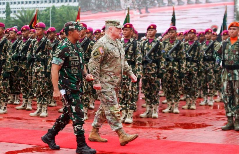 Panglima TNI Terima Kunjungan Kehormatan Kepala Staf Gabungan AS Jenderal Mark Milley  - Bagian 4