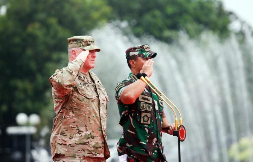Panglima TNI Terima Kunjungan Kehormatan Kepala Staf Gabungan AS Jenderal Mark Milley  - Bagian 6
