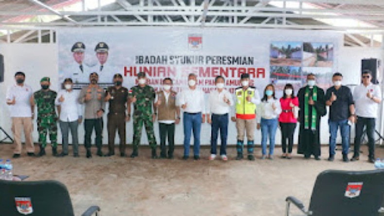 Hunian Sementara Korban Bencana Abrasi Pantai Amurang Diresmikan, Warga Diingatkan Jaga Kebersamaan