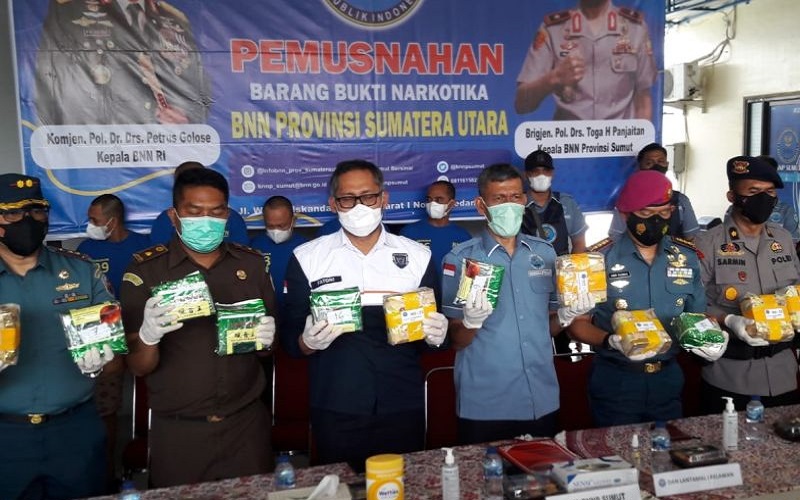 5 Tersangka Kasus 68,67 Kg Sabu di Sumut Terancam Hukuman Mati