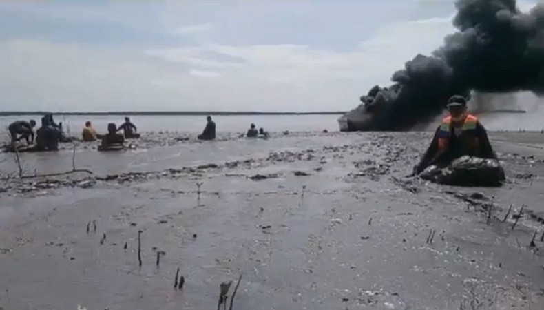 21 Penumpang Speedboat Terbakar di Kaltara Selamat meski Terendam Lumpur