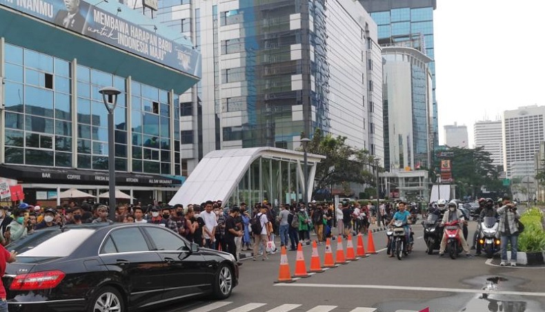 Parkir Liar di Citayam Fashion Week, Belasan Motor Disita 