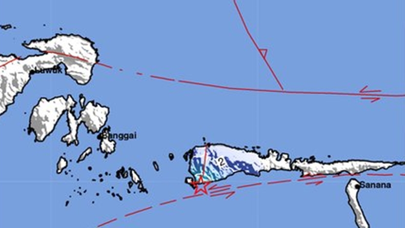 Gempa Terkini Magnitudo 4,2 Guncang Sanana Maluku Utara 